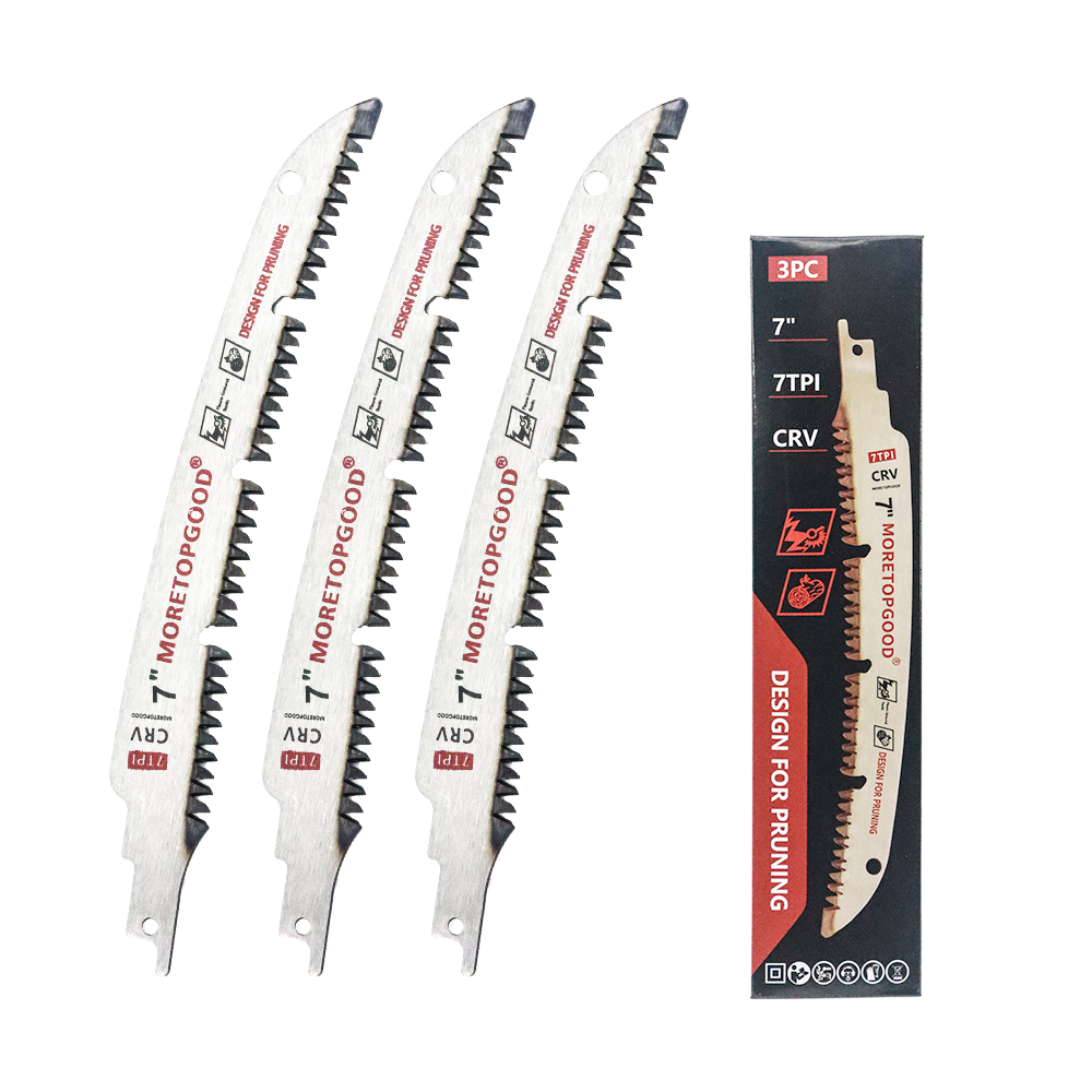 Woodworking Saw - 3개입 아크 엣지 왕복톱날, 나무 가지치기,