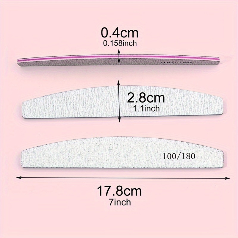 12피스 전문가용 매니큐어 세트: 100/180 그릿  - Woodworking Files 리뷰 및 가격