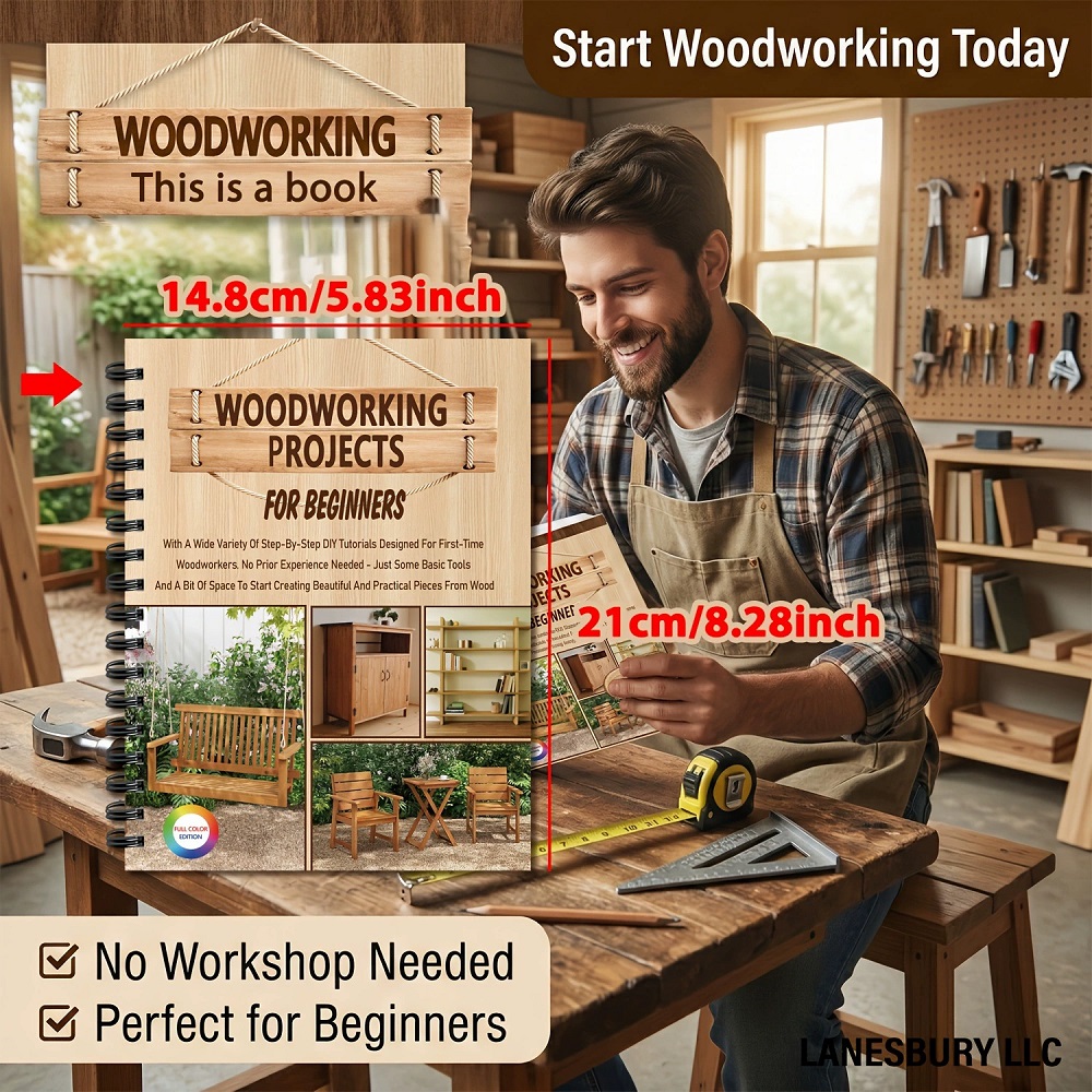 초보자를 위한 목공 프로젝트 책, 간단하고 실용적인 프 - Woodworking Ebook 리뷰 및 가격