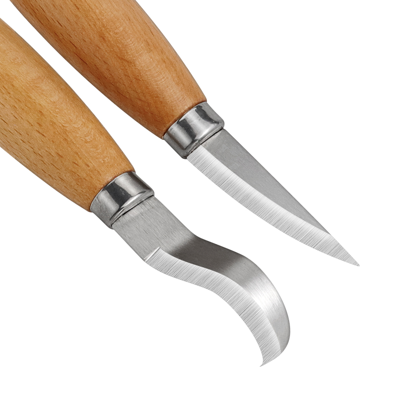 스테인리스 철 조각 칼 너도밤나무 손잡이 곡선형 직선형 - Woodworking Shop 리뷰 및 가격