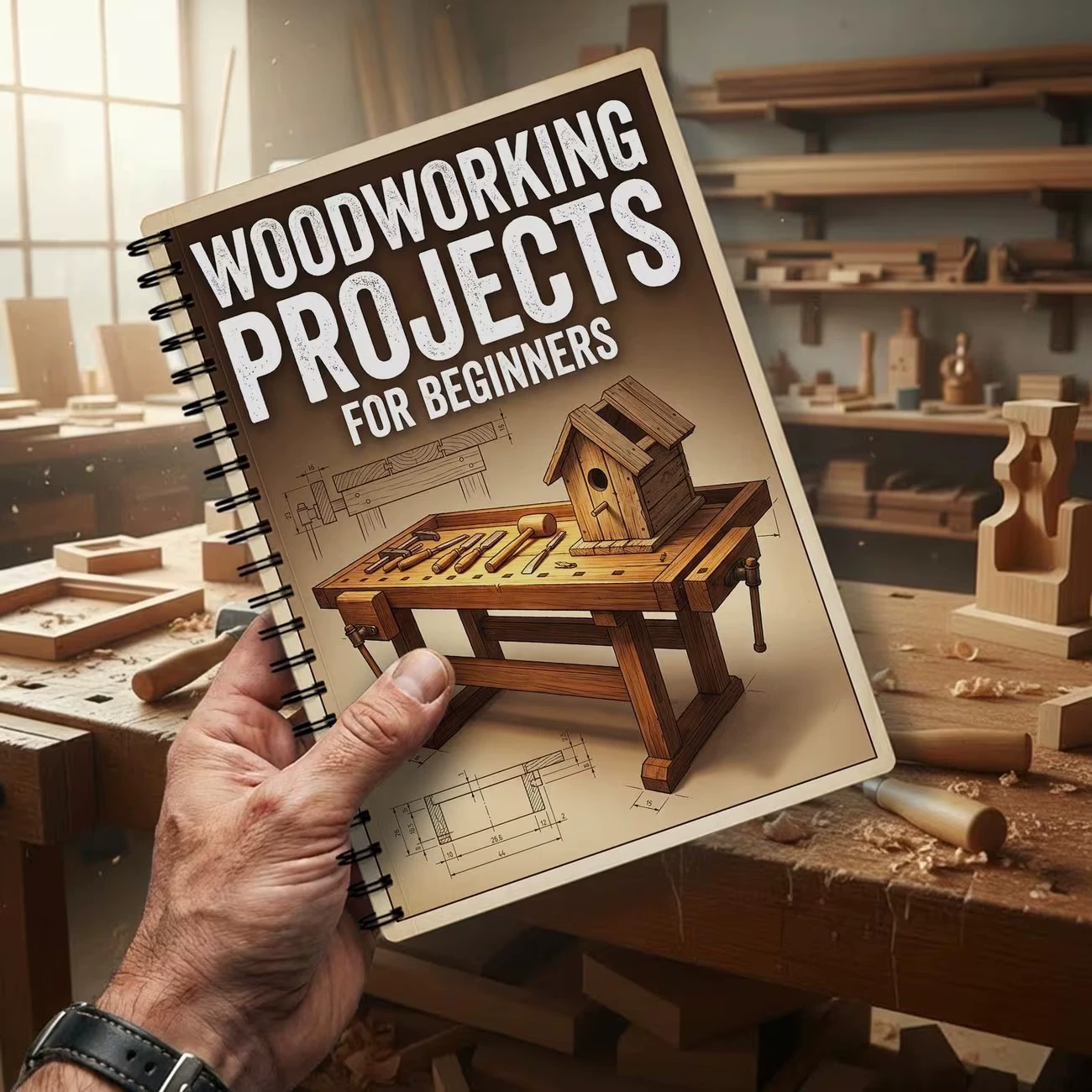 초보자를 위한 목공 프로젝트 책, 간단하고 실용적인 프 - Woodworking Ebook 리뷰 및 가격