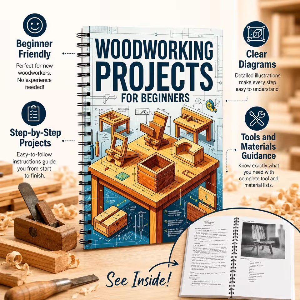 초보자 친화적인 쉬운 목공 계획 DIY 홈 크래프트 프 - Woodworking Ideas For Beginners 리뷰 및 가격