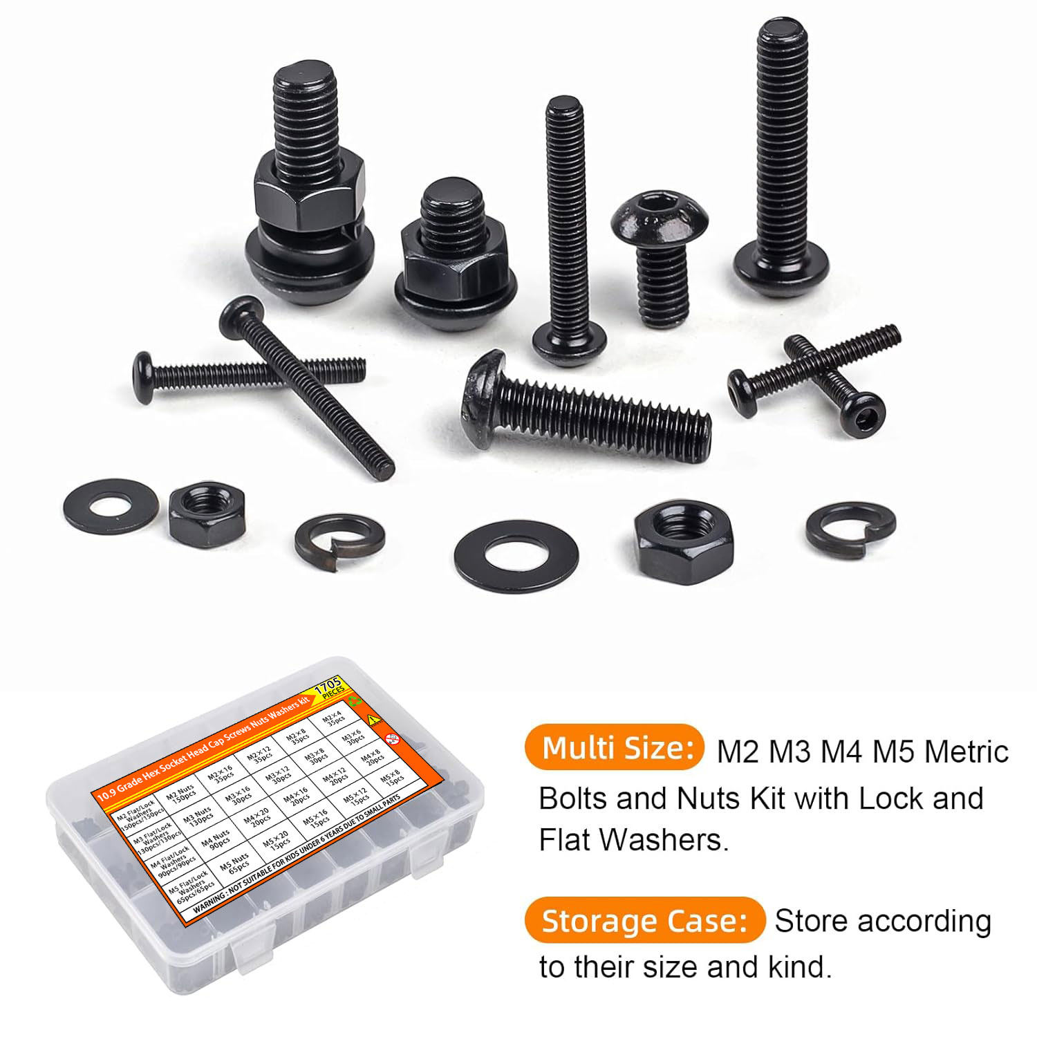 1705PCS 육각 버튼 헤드 스크류 키트 - M2 M - Woodworking Shop 리뷰 및 가격