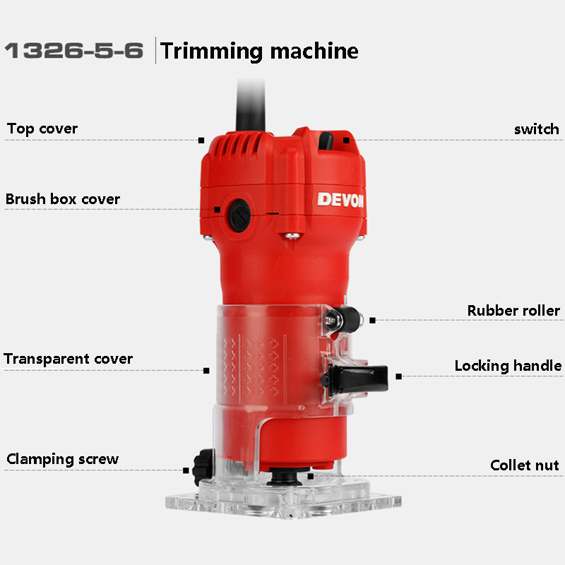 220V 목재 라우터 기계 목공 전기 트리머 6mm 나 - Woodworking Power Tools 리뷰 및 가격