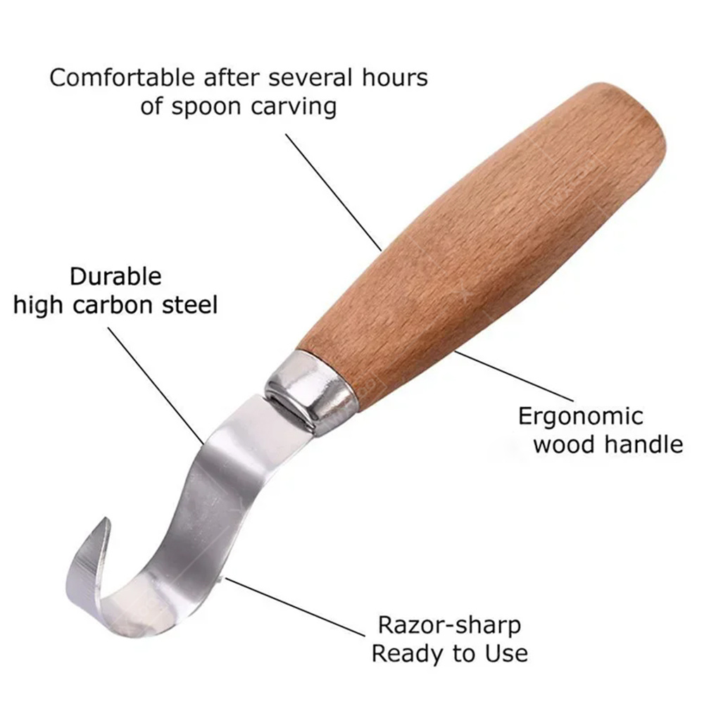 WXCOO 인체공학적 목공 조각용 훅 치즐 나이프, 숟 - Woodworking Equipment 리뷰 및 가격