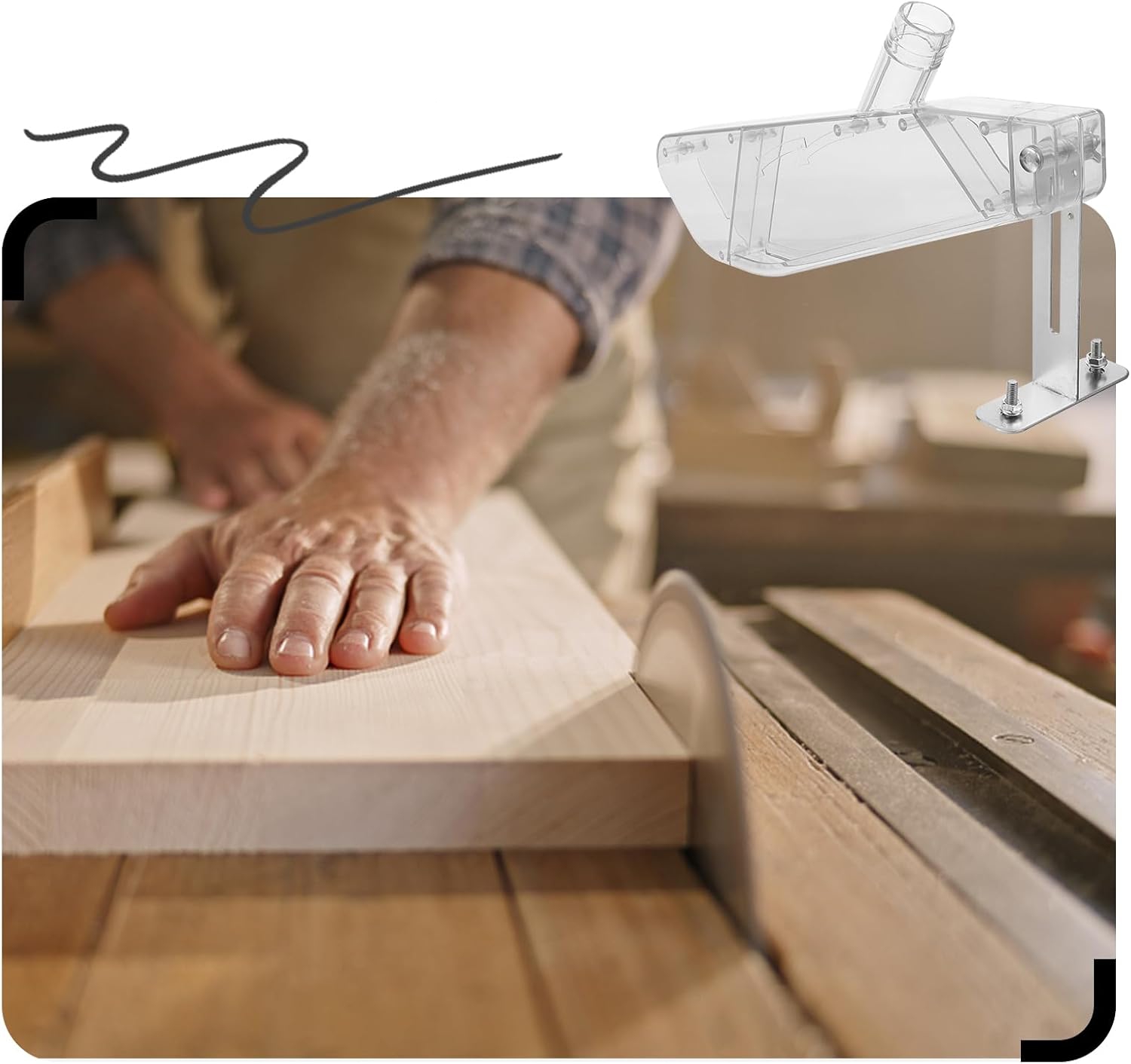 목공 테이블 톱 보호 커버 전기 원형 톱용 투명 먼지  - Woodworking Equipment 리뷰 및 가격